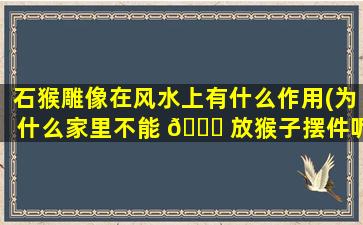 石猴雕像在风水上有什么作用(为什么家里不能 🍀 放猴子摆件呢)